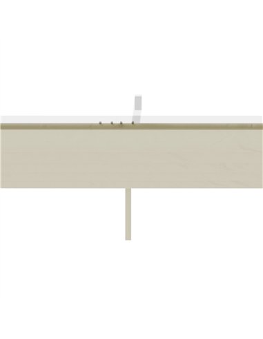Outsunny Retractable Pergola Shade Cover, Replacement Canopy Fabric for 3 x 3 (m) Pergola, Gazebo Retractable Roof, Cream White