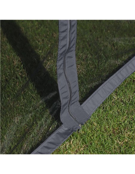 Outsunny 3 x 4m Aluminium Garden Gazebo, Marquee Canopy Shelter Pavilion Party Tent with Nets and Curtains for Garden and Deck,  - pic 119035 | FastDaddyshop