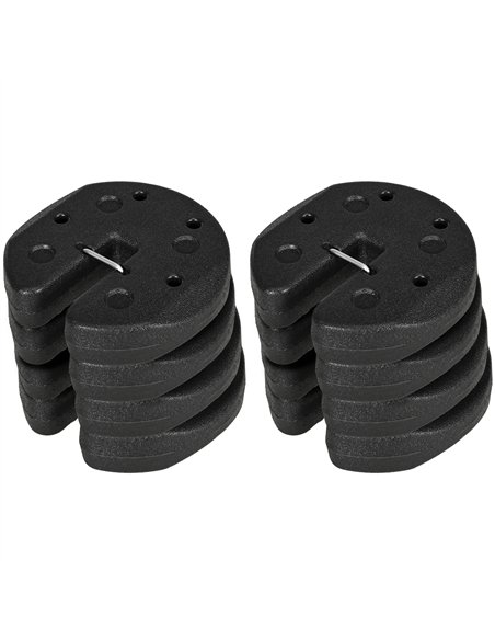 Outsunny Gazebo Weights Set of 16, 48KG Weights for Gazebo Legs with Reinforce Pins and Carry Belt, for Gazebos Shelters Marquee - pic 119037 | FastDaddyshop