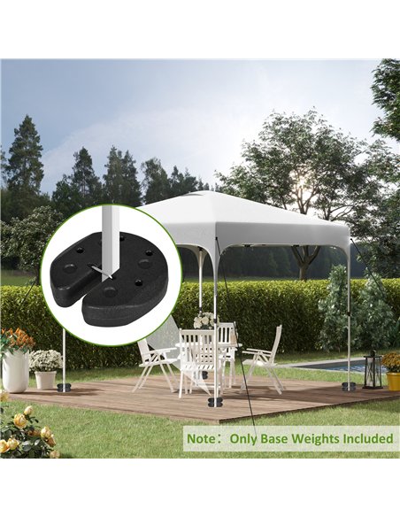 Outsunny Gazebo Weights Set of 16, 48KG Weights for Gazebo Legs with Reinforce Pins and Carry Belt, for Gazebos Shelters Marquee - pic 119038 | FastDaddyshop