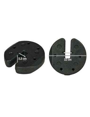 Outsunny Gazebo Weights Set of 16, 48KG Weights for Gazebo Legs with Reinforce Pins and Carry Belt, for Gazebos Shelters Marquee