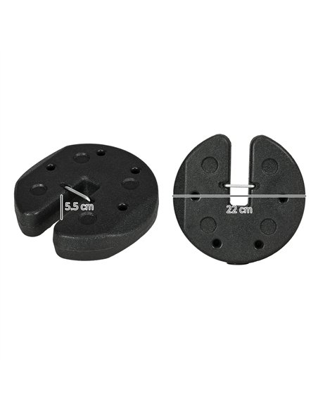Outsunny Gazebo Weights Set of 16, 48KG Weights for Gazebo Legs with Reinforce Pins and Carry Belt, for Gazebos Shelters Marquee - pic 119039 | FastDaddyshop