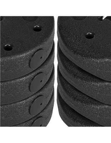 Outsunny Gazebo Weights Set of 16, 48KG Weights for Gazebo Legs with Reinforce Pins and Carry Belt, for Gazebos Shelters Marquee