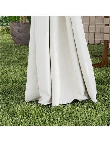 Outsunny 3 x 4m Metal Frame, Two-Tier Roof Gazebo - Cream White