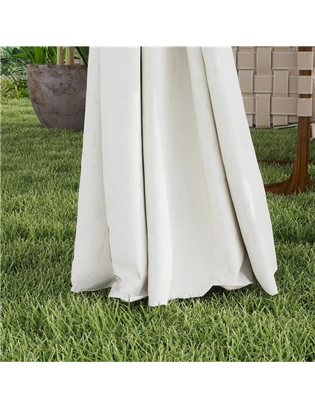 Outsunny 3 x 4m Metal Frame, Two-Tier Roof Gazebo - Cream White - pic 119143 | FastDaddyshop