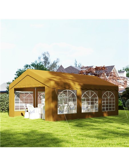 Outsunny 6m x 4m Garden Gazebo, Galvanised Marquee Party Tent with Removable Sides and Windows for Parties, Wedding and Events,  - pic 119182 | FastDaddyshop
