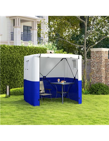 Outsunny 2 x 2m Pop-Up Gazebo, with Accessories - Dark Blue