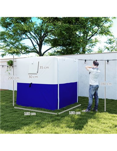 Outsunny 2 x 2m Pop-Up Gazebo, with Accessories - Dark Blue