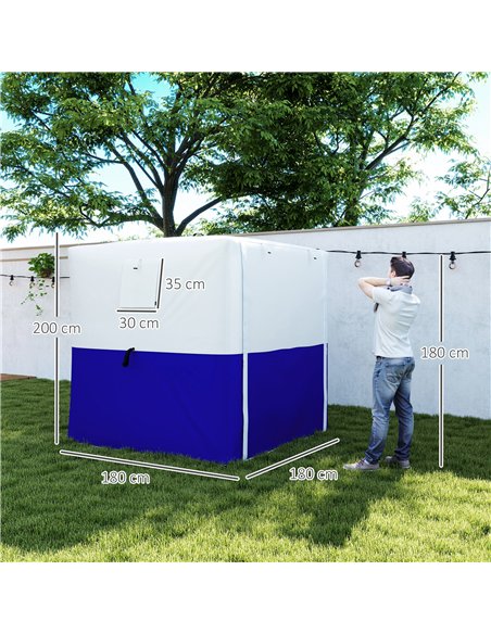 Outsunny 2 x 2m Pop-Up Gazebo, with Accessories - Dark Blue - pic 119255 | FastDaddyshop