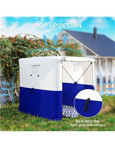 Outsunny 2 x 2m Pop-Up Gazebo, with Accessories - Dark Blue