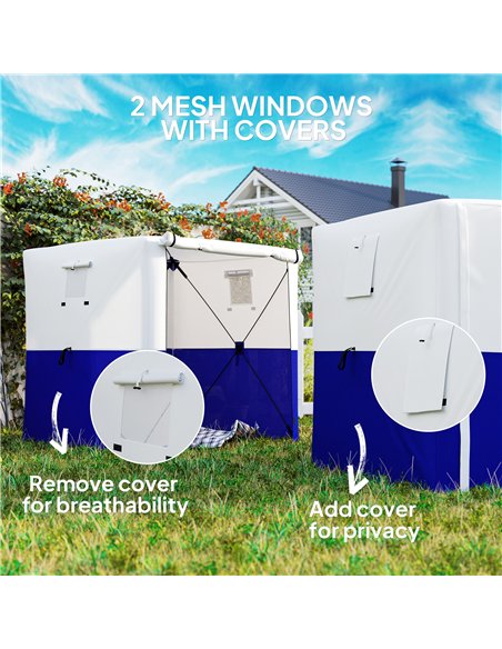Outsunny 2 x 2m Pop-Up Gazebo, with Accessories - Dark Blue - pic 119257 | FastDaddyshop