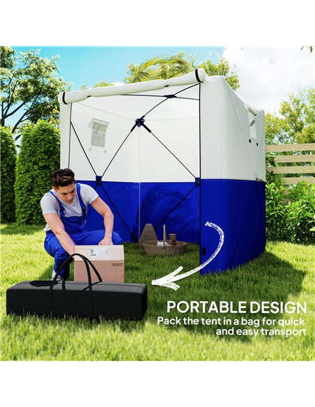 Outsunny 2 x 2m Pop-Up Gazebo, with Accessories - Dark Blue - pic 119259 | FastDaddyshop