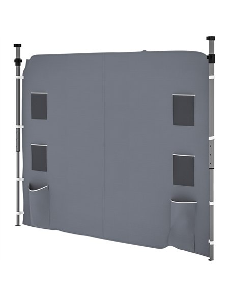 Outsunny 195 x 295cm Replacement Gazebo Sidewall - Grey - pic 119280 | FastDaddyshop