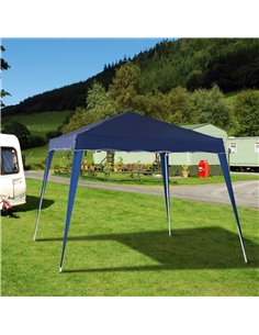 Outsunny 3 M x 3 M Base/ 2.5 M x 2.5 M Top Pop Up Gazebo with Carry Bag, Height Adjustable Slant Leg Party Tent Instant Event Sh 2