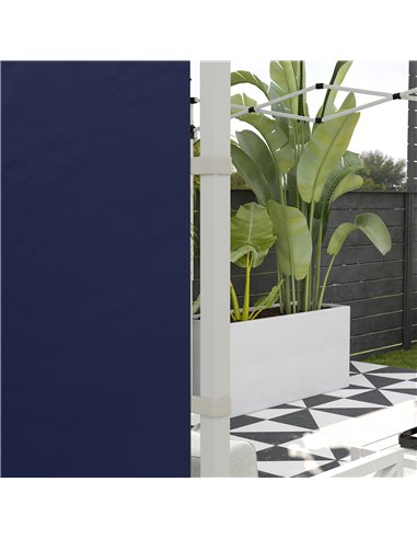Outsunny Set of Two 195 x 295cm Replacement Gazebo Side Walls - Blue