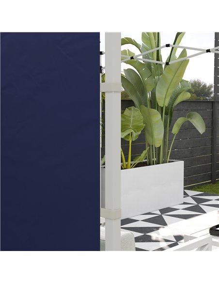 Outsunny Set of Two 195 x 295cm Replacement Gazebo Side Walls - Blue - pic 119342 | FastDaddyshop