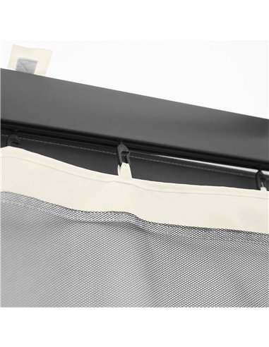 Outsunny 302 x 207cm Universal Replacement Mesh Sidewall Netting for Gazebos and Canopy Tents, (Sidewall Only) White