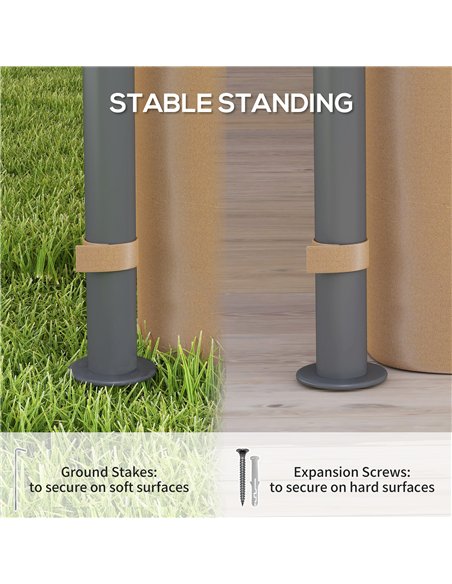 Outsunny 3 x 3 m Garden Gazebo, Double Roof Metal Gazebo with Curtains and Solar-Powered LED Lights, Outdoor Gazebo Canopy Shelt - pic 119457 | FastDaddyshop
