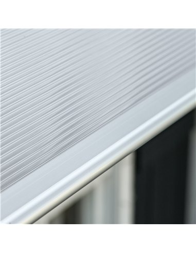 Outsunny Front Door Canopy, Outdoor Awning, 200 x 96cm Rain Shelter for Window, Porch and Front/Back Door, Clear