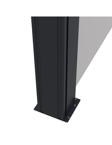 Outsunny Retractable Side Awning, Outdoor Privacy Screen for Garden, Hot Tub, Balcony, Terrace, Pool, 400 x 180cm, Light Grey - pic 119612 | FastDaddyshop