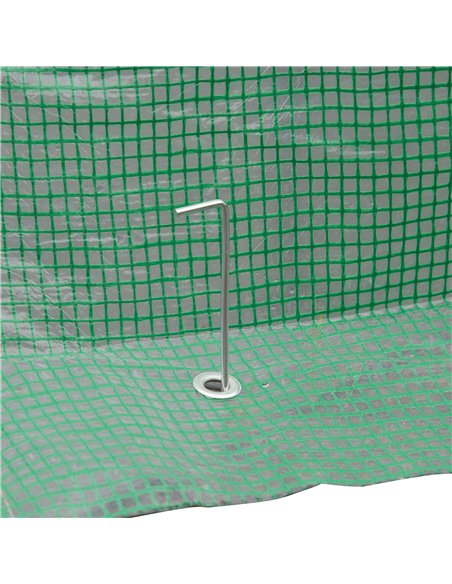 Outsunny Pop-up Small Greenhouse, Outdoor Walk-in Tomato Greenhouse with Carrying Bag, PE Cover, Steel Frame, Green, 2.4L x 1.8W - pic 119738 | FastDaddyshop