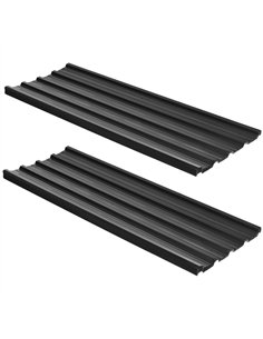 Outsunny Corrugated Roofing Sheets, Pack of 24, Galvanised Metal Roofing Sheets for Greenhouse, Garage, Storage Shed, Carport, 1