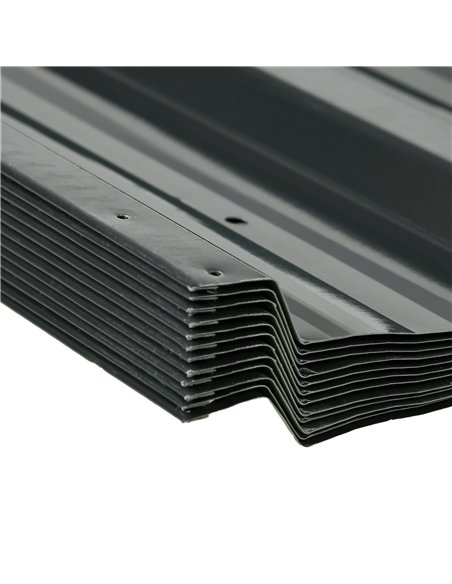 Outsunny Corrugated Roofing Sheets, Pack of 24, Galvanised Metal Roofing Sheets for Greenhouse, Garage, Storage Shed, Carport, 1 - pic 119747 | FastDaddyshop