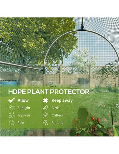 Outsunny 120 x 120cm Mini Polytunnel Greenhouse