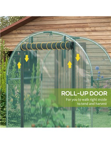 Outsunny 120 x 120cm Mini Polytunnel Greenhouse