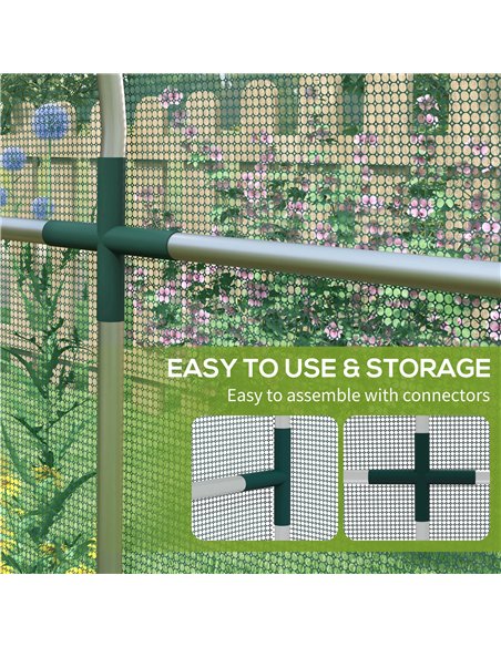 Outsunny 360 x 120cm Mini Polytunnel Greenhouse - pic 119770 | FastDaddyshop