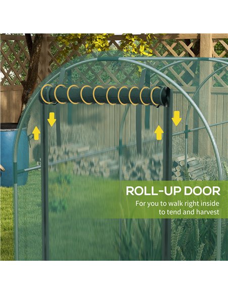 Outsunny 360 x 120cm Mini Polytunnel Greenhouse - pic 119771 | FastDaddyshop
