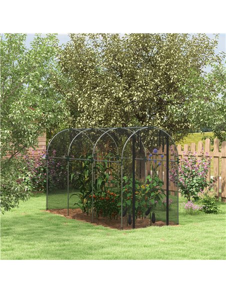 Outsunny 360 x 120cm Mini Polytunnel Greenhouse, Black - pic 119776 | FastDaddyshop