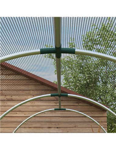 Outsunny 360 x 120cm Mini Polytunnel Greenhouse, Black