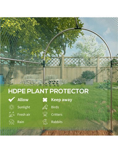 Outsunny 240 x 120cm Mini Polytunnel Greenhouse