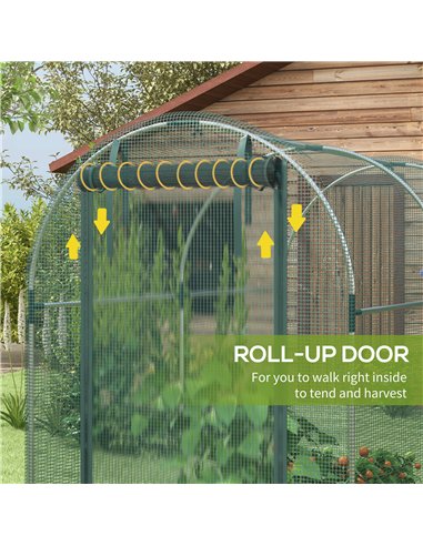 Outsunny 240 x 120cm Mini Polytunnel Greenhouse