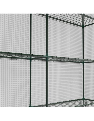 Outsunny 8 x 6ft Walk-In Greenhouse, with Shelves - White