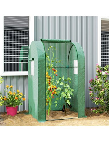 Outsunny 94 x 94cm Mini Portable Greenhouse - Green