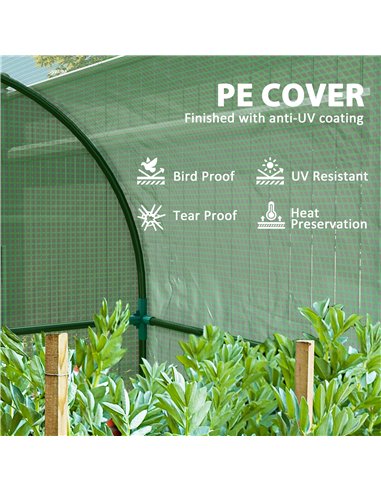 Outsunny 94 x 94cm Mini Portable Greenhouse - Green