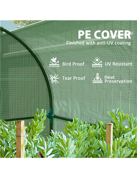Outsunny 94 x 94cm Mini Portable Greenhouse - Green - pic 119878 | FastDaddyshop