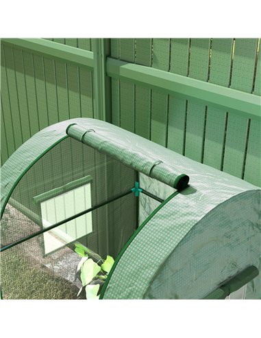 Outsunny 94 x 94cm Mini Portable Greenhouse - Green