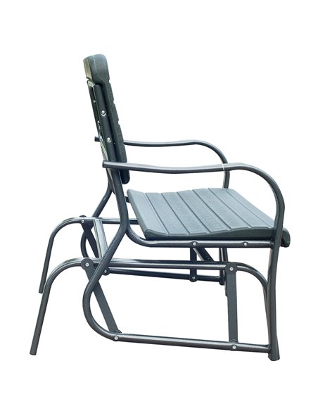 Outsunny Garden Double Glider Bench HDPE Metal 2 Seater Swing Chair Porch Outdoor Patio Rocker - pic 11989 | FastDaddyshop