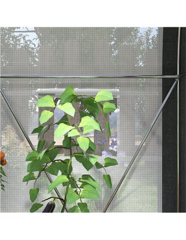 Outsunny 3 x 2(m) Walk-In Tunnel Greenhouse, with Accessories - White