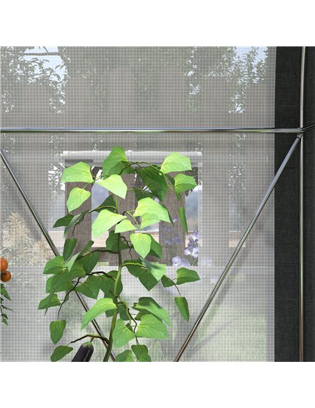 Outsunny 3 x 2(m) Walk-In Tunnel Greenhouse, with Accessories - White - pic 119909 | FastDaddyshop