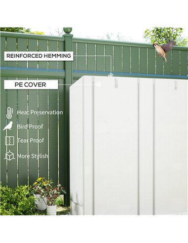 Outsunny Three-Tier Mini Greenhouse - White
