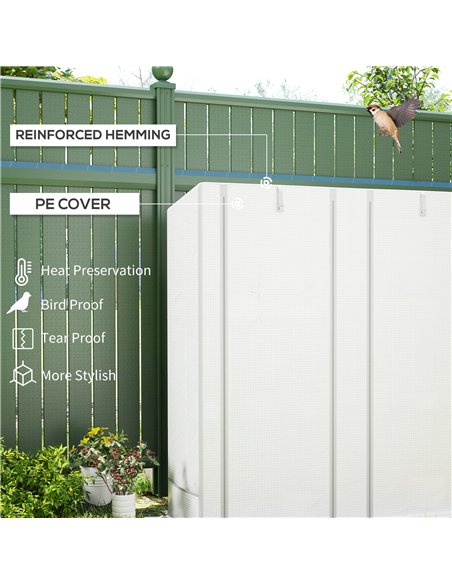 Outsunny Three-Tier Mini Greenhouse - White - pic 119940 | FastDaddyshop