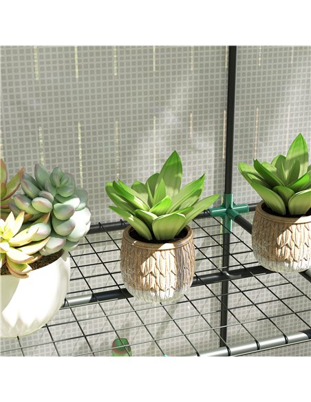 Outsunny Three-Tier Mini Greenhouse - White - pic 119944 | FastDaddyshop