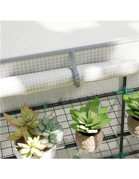 Outsunny Three-Tier Mini Greenhouse - White - pic 119945 | FastDaddyshop