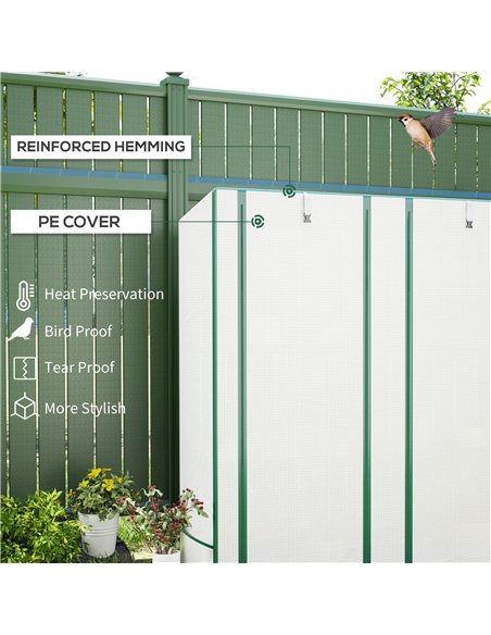 Outsunny Three-Tier Mini Greenhouse - White - pic 119958 | FastDaddyshop
