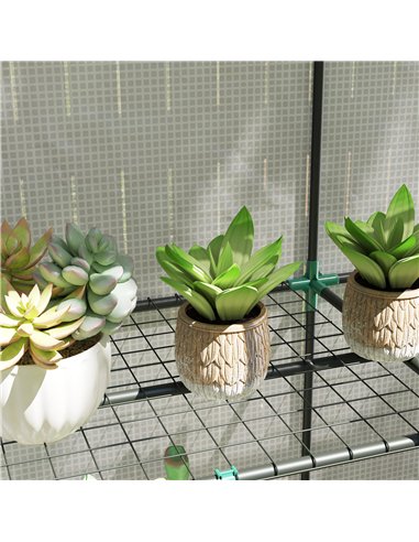 Outsunny Three-Tier Mini Greenhouse - White
