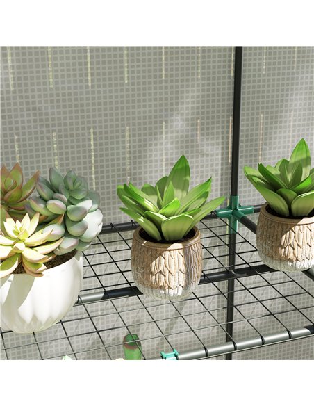 Outsunny Three-Tier Mini Greenhouse - White - pic 119963 | FastDaddyshop